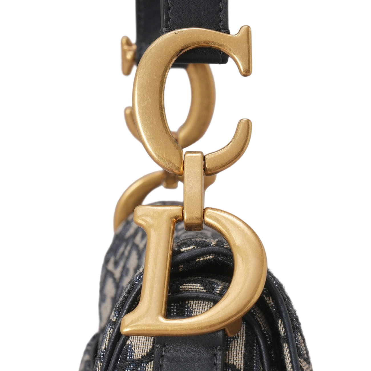 CHRISTIAN DIOR(USED)디올 오블리크 새들백 미듐 & 스트랩